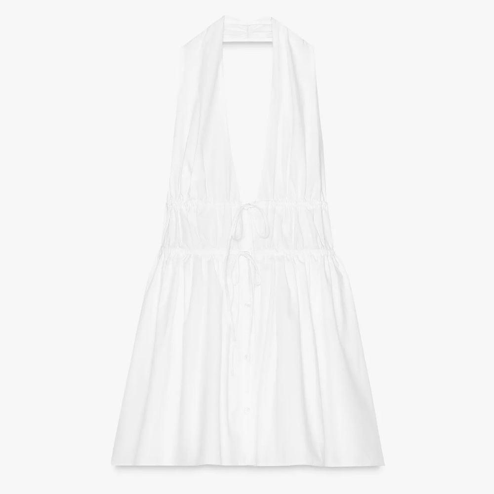 Zara XS Halter Jumpsuit Dress